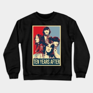 Vintage Vibe Chronicles Ten Years Band Fanatic Apparel for Music Historians Crewneck Sweatshirt